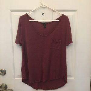 Forever 21 Burgundy Tee